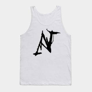 Dark and Gritty letter N from the alphabet Tank Top